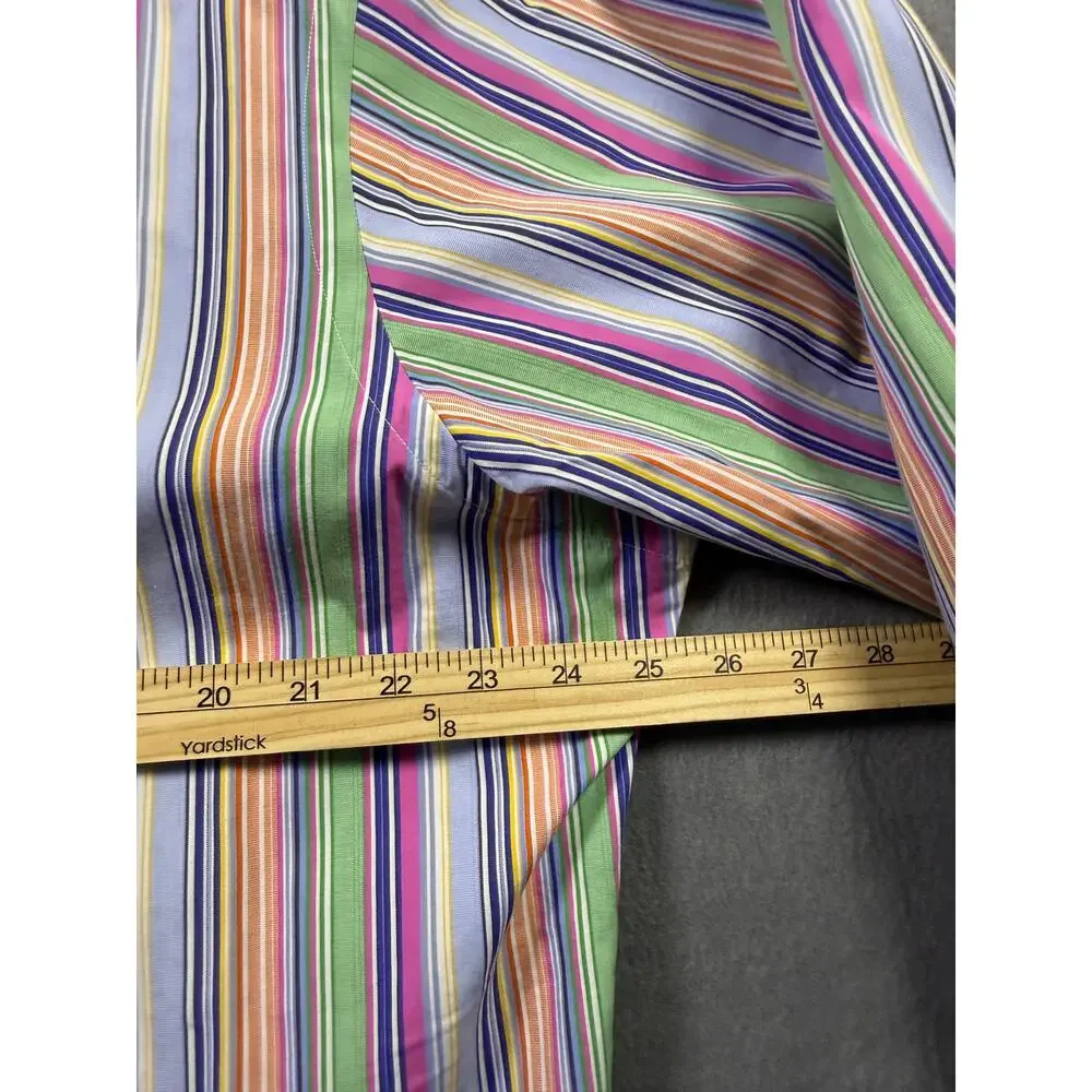 Ralph Lauren Classic Fit Long Sleeve Button Down Shirt Striped XL 17 1/2 (32-33)